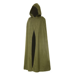 Movie The Lord of the Rings The Hobbit Green And Black Medieval Cloak Outfits Cosplay Costume Halloween Carnival Suit