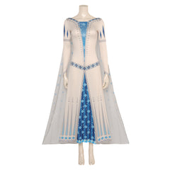 Movie Wish 2023 Queen Amaya White Dress Outfits Cosplay Costume Halloween Carnival Suit