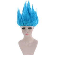 Anime Dragon Ball Z Son Goku Black Yellow And Blue Wig Cosplay Accessories Halloween Carnival Props