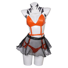 TV Ahsoka​ 2023 Sexy Orange Lingerie Cosplay Costume Outfits Halloween Carnival Suit