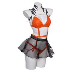 TV Ahsoka​ 2023 Sexy Orange Lingerie Cosplay Costume Outfits Halloween Carnival Suit