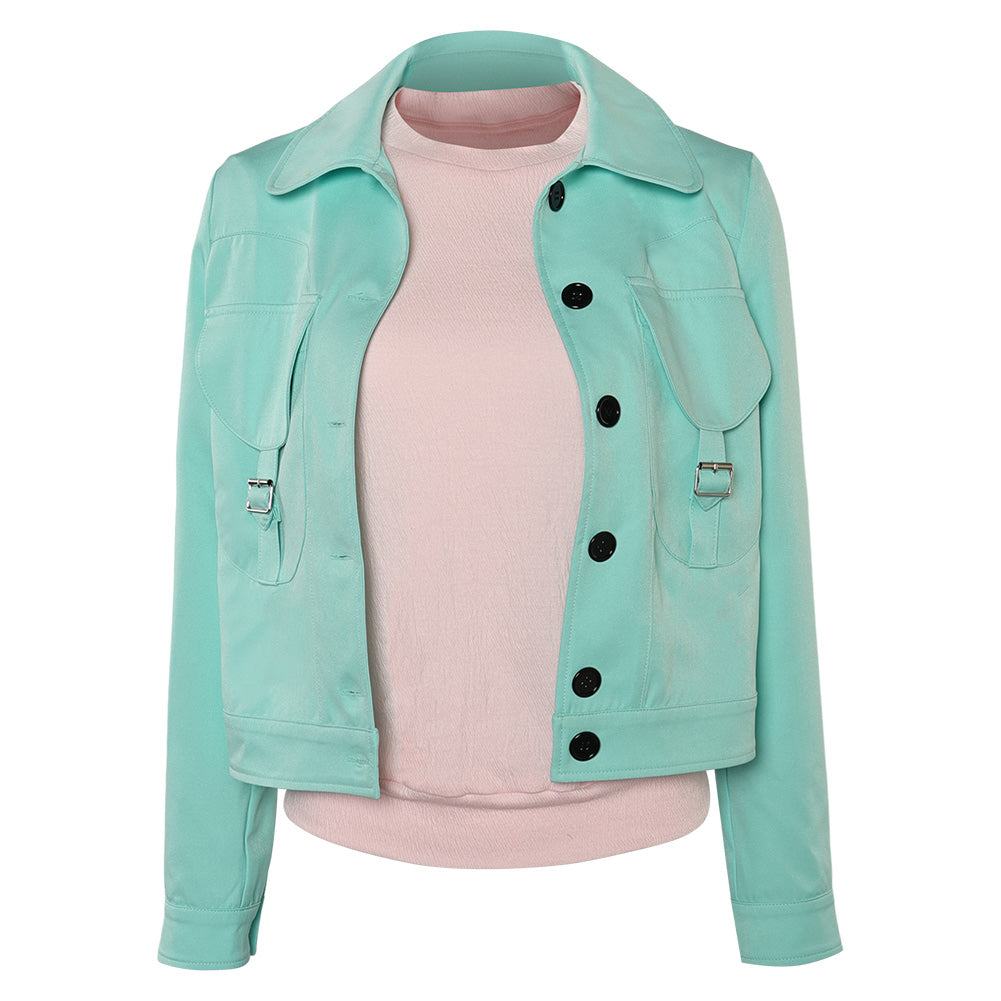 TV Money Heist Berlín (2023) Keila Green Coat Outfits Cosplay Costume