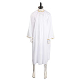 TV Good Omen Aziraphale Crowly White Angel Robe Outfits Cosplay Costume Suit