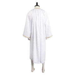 TV Good Omen Aziraphale Crowly White Angel Robe Outfits Cosplay Costume Suit