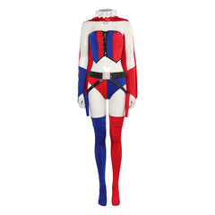 TV Harley Quinn Harley Quinn Red Sexy Set Outfits Cosplay Costume Halloween Carnival Suit