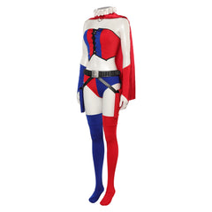 TV Harley Quinn Harley Quinn Red Sexy Set Outfits Cosplay Costume Halloween Carnival Suit