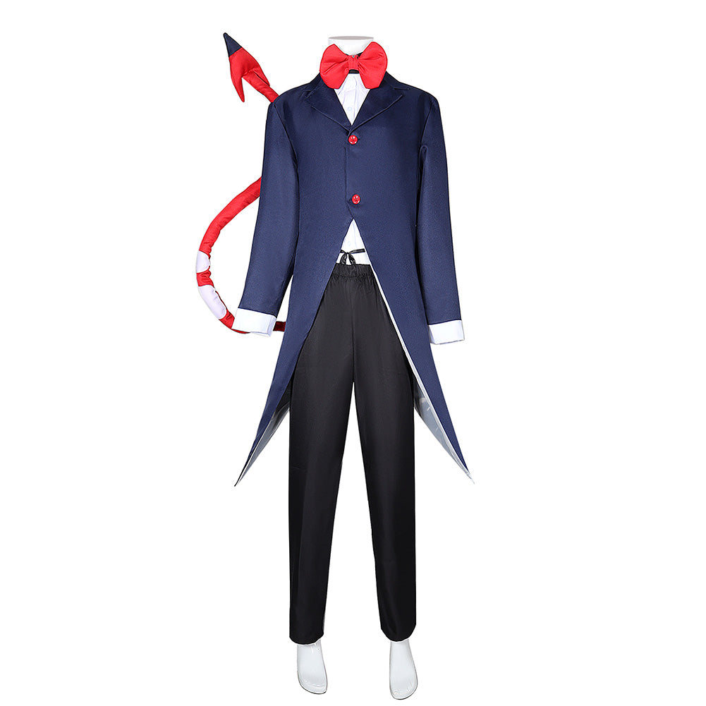TV Hazbin Hotel 2024 Helluva Boss Moxxie Blue Set Cosplay Costume Outfits Halloween Carnival Suit