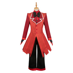 TV Hazbin Hotel (2024) Alastor Red Set Cosplay Costume Outfits Halloween Carnival Suit