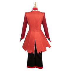 TV Hazbin Hotel (2024) Alastor Red Set Cosplay Costume Outfits Halloween Carnival Suit