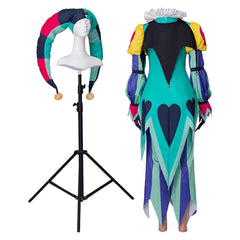 TV Helluva Boss Fizzarolli Red Clown Set Outfits Cosplay Costume Halloween Carnival Suit