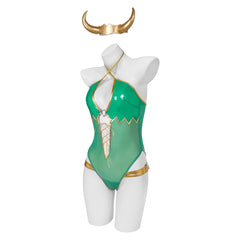TV Loki 2023 Loki Green Sexy Lingerie Outfits Cosplay Costume Halloween Carnival Suit