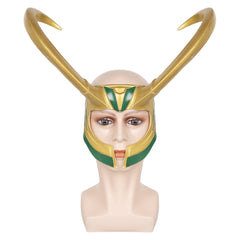 TV Loki Season 2 Loki Mask Cosplay Long Horns Latex Masks Helmet Accessories Halloween Props