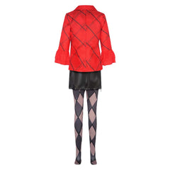 TV Suicide Squad Harley Quinn Red Set Outfits Cosplay Costume Halloween Carnival Suit