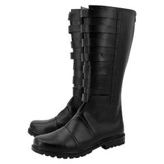 TV The Mandalorian Moff Gideon Black Shoes Boots Cosplay Accessories Halloween Carnival Props