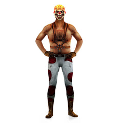 TV Twisted Metal 2023 Sweet Tooth Brown Jumpsuit Outfits Cosplay Costume Halloween Carnival Suit
