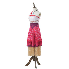 Moana 2 (2024) Moana Red Dress Outfits Cosplay Costume Halloween Carnival Suit