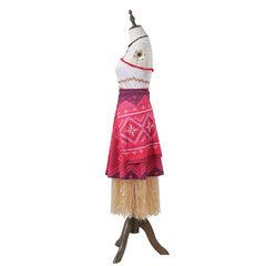 Moana 2 (2024) Moana Red Dress Outfits Cosplay Costume Halloween Carnival Suit