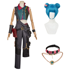 Arcane: League Of Legends 2 (2024) AU Powder Gray Set Outfits Jinx Cosplay Costume