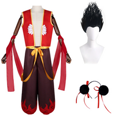 Adult Kids Ne Zha 2 (2025) Ne Zha Red Outfits Cosplay Costume Halloween Carnival Suit