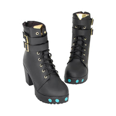 Game Zenless Zone Zero (2024) Nicole Demara Black Shoes Boots Cosplay Accessories Halloween Carnival Props