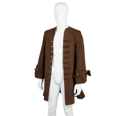 Movie Pirates Of The Caribbean Jack Sparrow Jacket Costume Halloween Carnival Party Suit