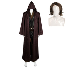 Movie Star Wars Anakin Skywalker Jedi Costume Outfit Robe Halloween Carnival Suit