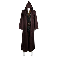 Movie Star Wars Anakin Skywalker Jedi Costume Outfit Robe Halloween Carnival Suit