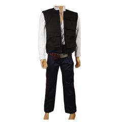 Movie Anh A New Hope Han Solo Costume Vest Shirt Pants Halloween Carnival Suit