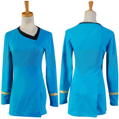 TV Star Trek Blue Dress Uniform Halloween Cosplay Costume Halloween Carnival Suit