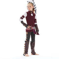 Kids Children TV Ahsoka 2023 Ahsoka Tano Star War Outfits Cosplay Costume Halloween Carnival Suit