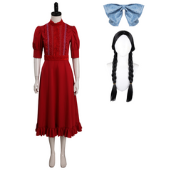 Horror Pearl (2022) Pearl Red Dress Outfits Cosplay Costume Halloween Carnival Suit