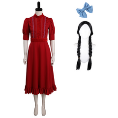 Horror Movie Pearl (2022) Pearl Red Dress Outfits Cosplay Costume Halloween Carnival Suit