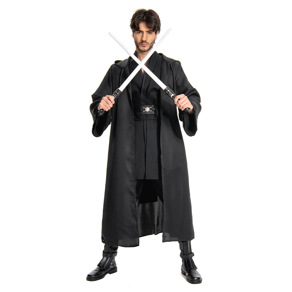 Anakin Skywalker Cosplay Costume Outfit Black Version Halloween Carnival Suit
