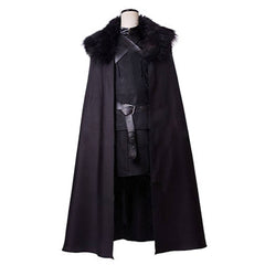 GoT Game of Thrones Jon Snow Night's Watch Outfit Cosplay Costume Halloween Carnival Suit