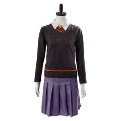 Kids Children Hermione Granger School Uniform Outfits Hogwarts Gryffindor Cosplay Costume