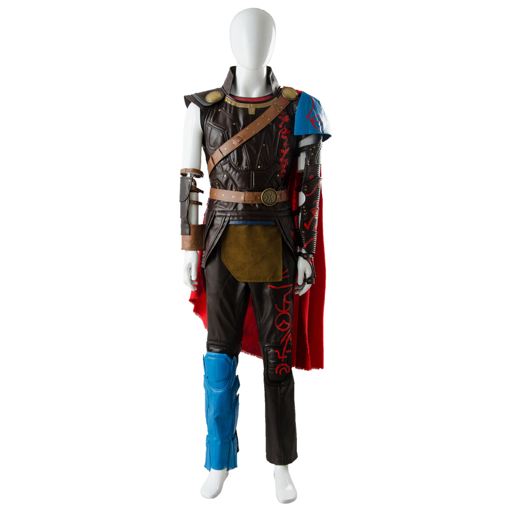 Movie Thor 3 Ragnarok Thor Odinson Outfit Whole Set Cosplay Costume Halloween Carnival Suit