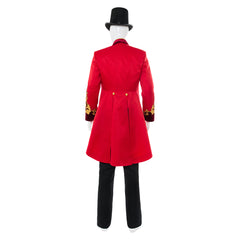 The Greatest Showman P.T. Barnum Red Suit Cosplay Costume Halloween Carnival Suit