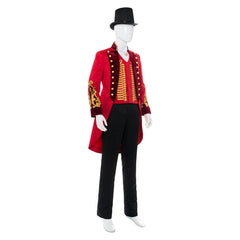 The Greatest Showman P.T. Barnum Red Suit Cosplay Costume Halloween Carnival Suit