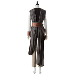 Movie The Last Jedi Rey Gray Outfit Ver.2 Cosplay Costume Halloween Carnival Suit