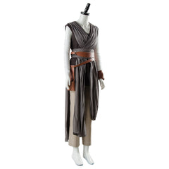 Movie The Last Jedi Rey Gray Outfit Ver.2 Cosplay Costume Halloween Carnival Suit