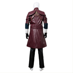 Game Devil May Cry V DMC5 Dante Aged Outfit Leather Cosplay Costume Halloween Carnival Suit