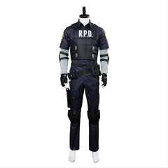 Game Resident Evil 2 Remake Re Leon Scott Kennedy Outfit Cosplay Costume Halloween Carnival Suit