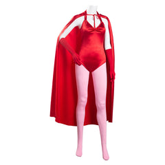 TV Wanda Vision Scarlet Witch Wanda Maximoff Women Jumpsuit Outfits Halloween Carnival Suit Cosplay Costume