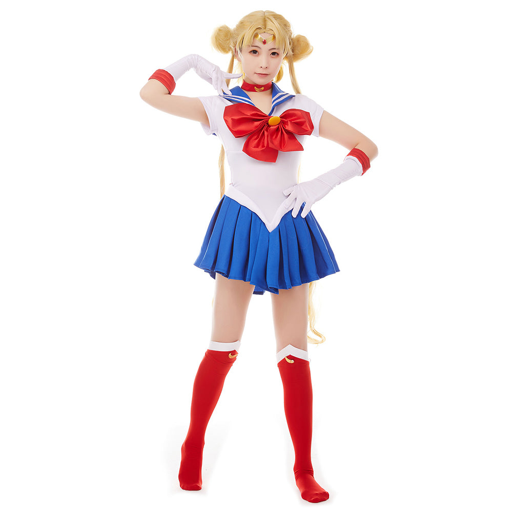 Sailor Moon Tsukino Usagi Uniform Dress Outfits Cosplay Costume Halloween Carnival Suit