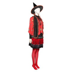 Movie Hocus Pocus-Dani Dennison Cosplay Costume Coat Skirt Hat Outfits Halloween Carnival Suit