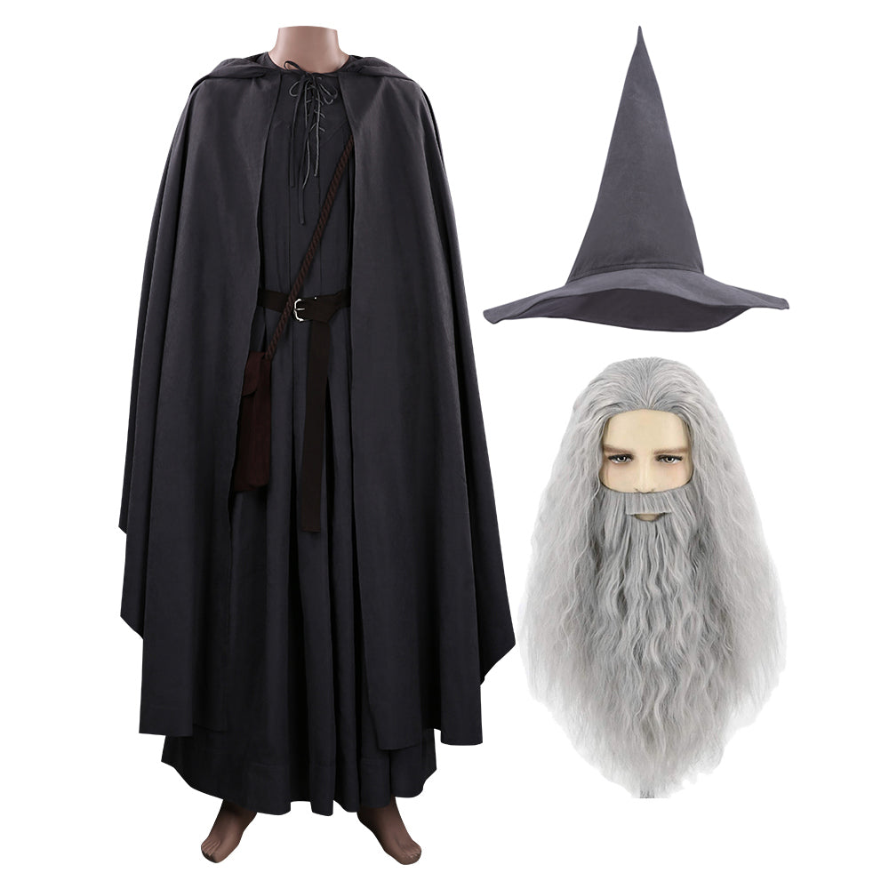 Movie The Hobbit Gandalf Cosplay Costume Outfits Halloween Carnival Suit