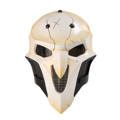 Game Overwatch Gabriel Reyes White Latex Mask Cosplay Accessories Halloween Carnival Props