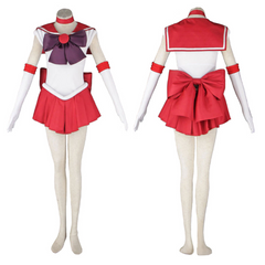 Anime Sailor Moon Hino Rei Cosplay Costume Women Dress Outfits Halloween Carnival Party Suit