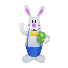 Adult White Rabbit Inflatable Costume Funny Party Jumpsuit Cosplay Costume Halloween Carnival Suit