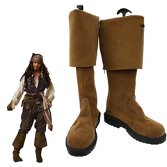 Movie Pirates of the Caribbean Jack Sparrow Cosplay Boots Shoes Halloween Party Props